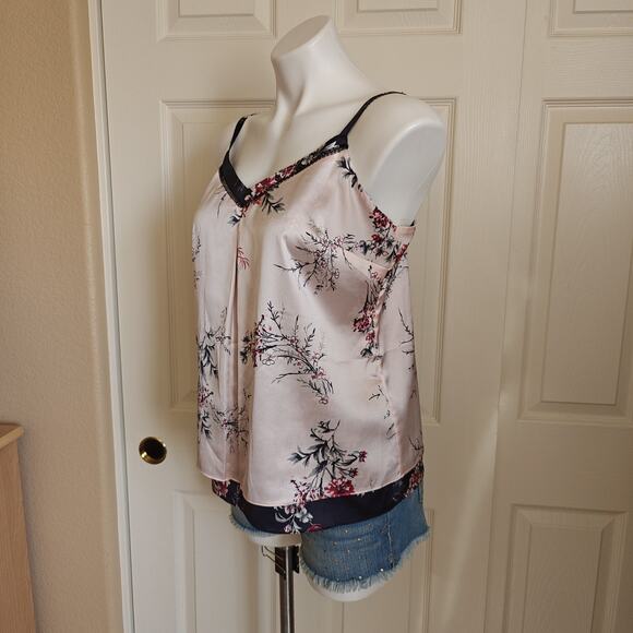 White House Black Market floral satin cami sz S - Picture 4 of 11